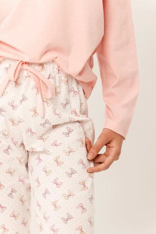 Dívčí pyžamo 3286-Riley, dlouhý rukáv, růžová, vel. 158 