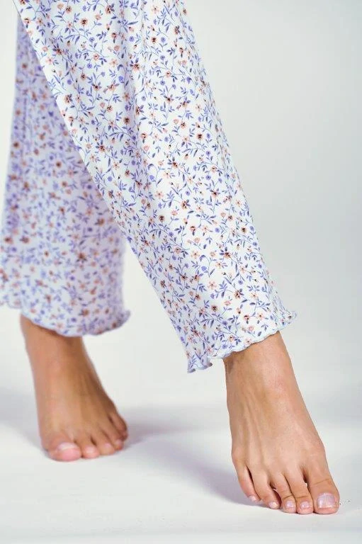 Taro, dámské pyžamo 3240-Ariella, dlouhý rukáv, světle modrá, vel. XL