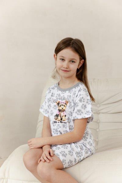 Dětská noční košile 3390-Pixie, krátký rukáv, vel. 104