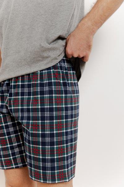 Taro, pánské pyžamo 3395-Kyle, krátký rukáv, šedý melír, vel. L