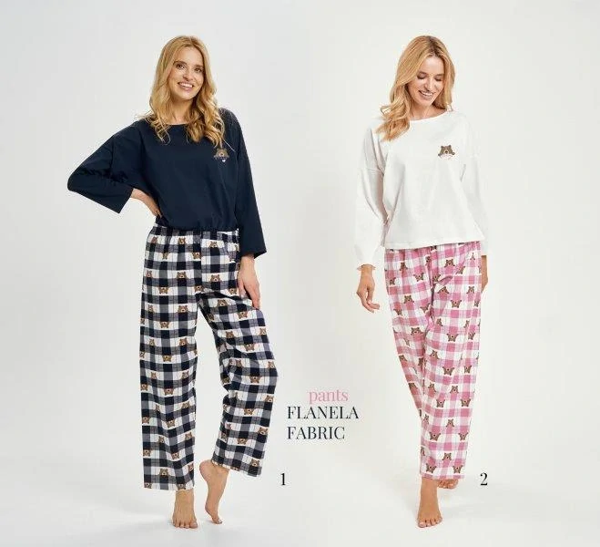 Taro, dámské pyžamo 3441-Astrid, tmavě modrá, vel. XL