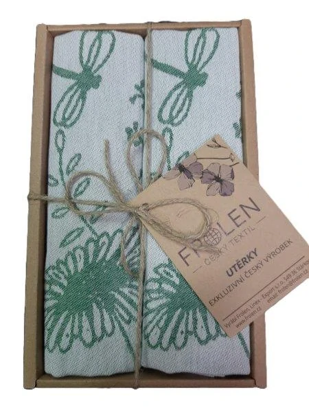 Utěrka Kolsch - 2 ks v eko balení, zelená