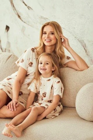 Taro, dámská noční košile 3517-Coco, krátký rukáv, žlutá, vel. S