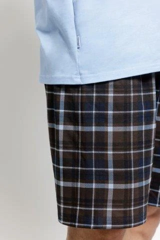 Taro, pánské pyžamo 3582-Teo, krátký rukáv, světle modrá, vel. XXL