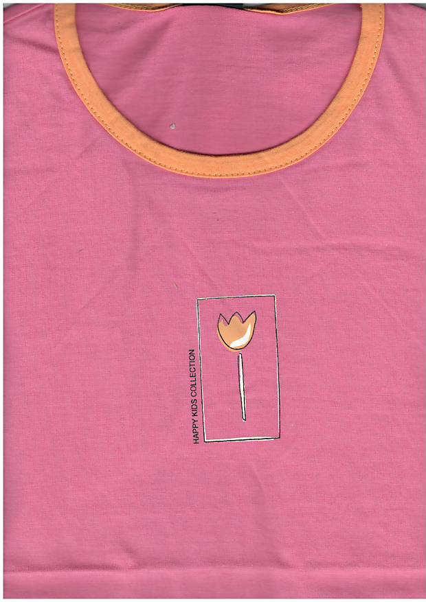 Happy kids, dívčí noční košile LKD-007, krátký rukáv, světle zelená, vel. 128