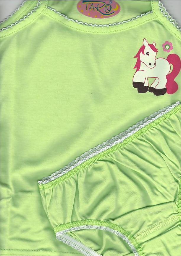 Taro, dívčí souprava košilka+kalhotky, modrá, vel. 128