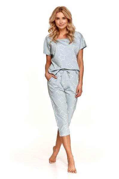 Taro, dámské pyžamo 2490-Oksa, krátký rukáv, starorůžová, vel. L