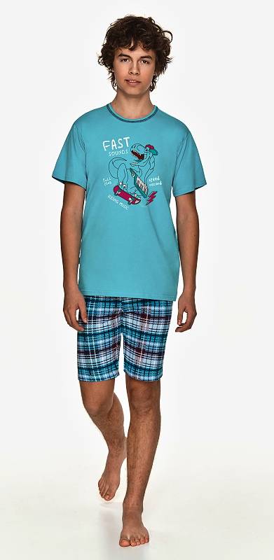 Taro, chlapecké pyžamo 2742-Ivan, tyrkysová, vel. 158