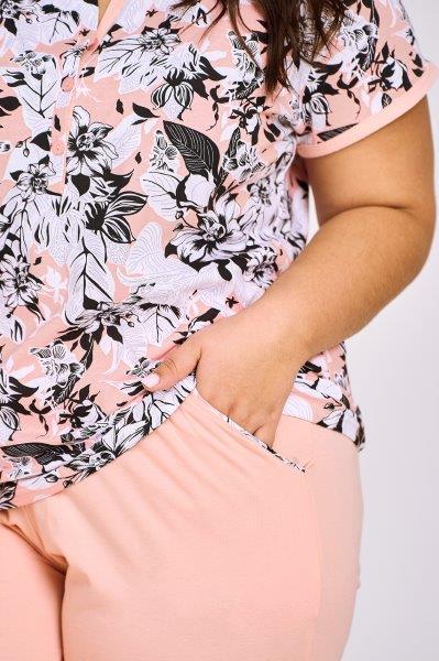 Dámské pyžamo 3166-Lana, krátký rukáv, vel. XXL