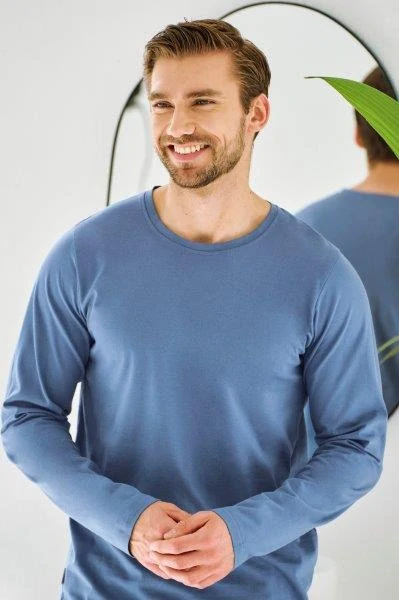 Taro, pánské pyžamo 3474-Lorenzo, dlouhý rukáv, tmavě modrá, vel. L