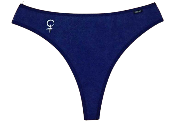 Dámská tanga ALS-09, bílá + modrá, vel. S