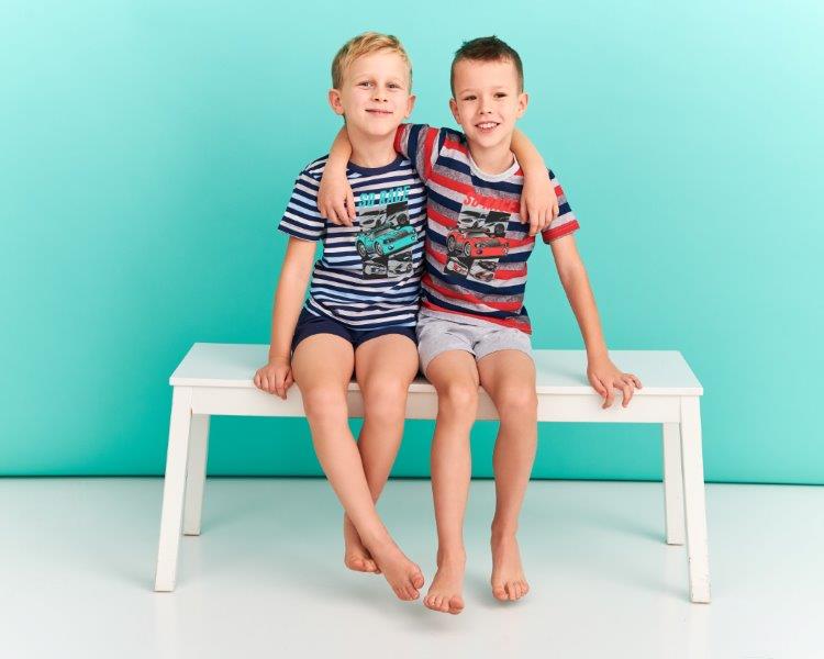 Taro, dětské pyžamo 390/1-Max, krátký rukáv, modrá, vel. 92