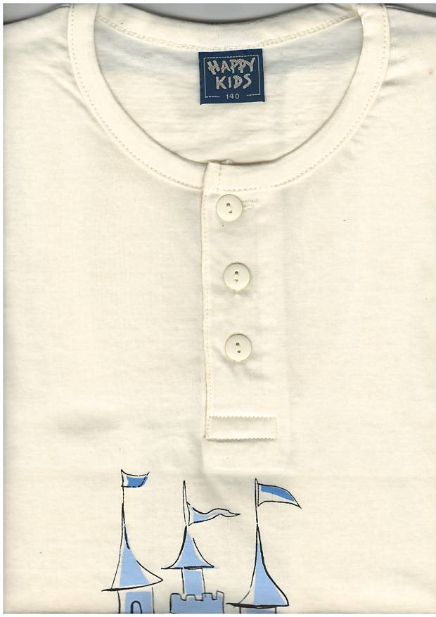 Happy kids, dívčí noční košile LKD-001, krátký rukáv, žlutá, vel. 128