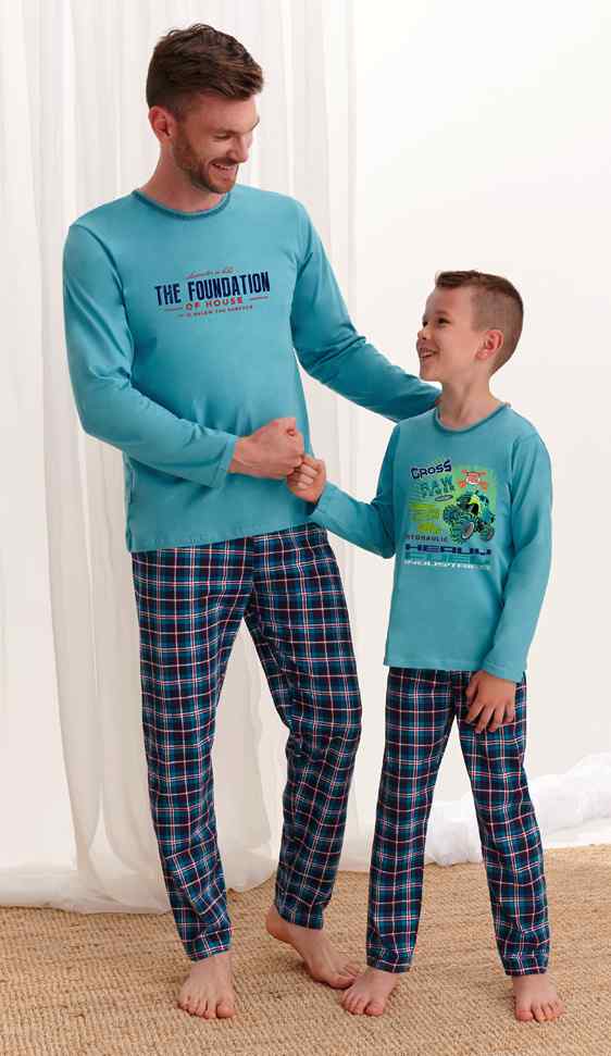 Taro, dětské pyžamo 2342-Leo, dlouhý rukáv, béžová, vel. 116