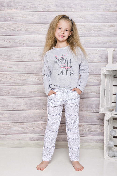  Taro, dámské pyžamo 2115-Sofia, dlouhý rukáv, růžová, vel. XL