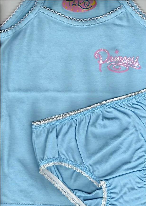 Taro, dívčí souprava košilka+kalhotky, modrá, vel. 128