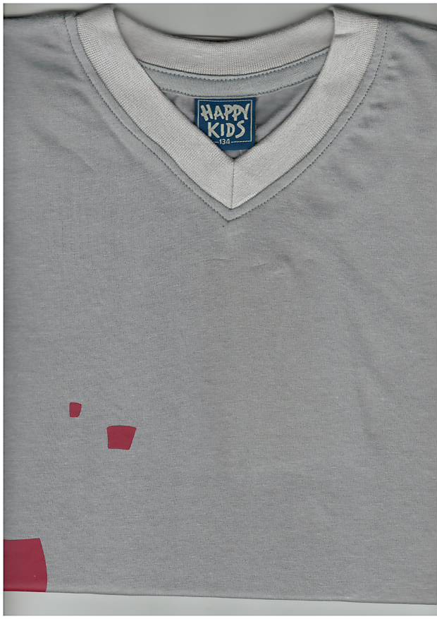 Dětské tričko PO-2049, krátký rukáv, světle šedá, vel. 140