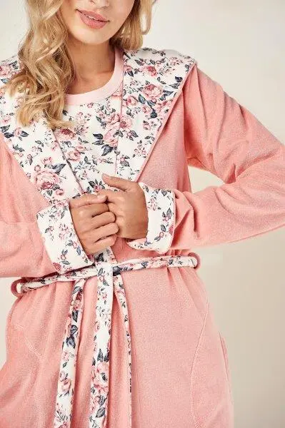 Dámský froté župan 3055-Gardenia, vel. XL