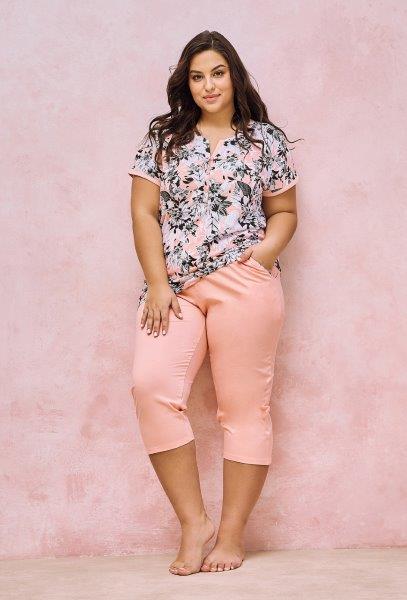 Dámské pyžamo 3166-Lana, krátký rukáv, vel. XXL