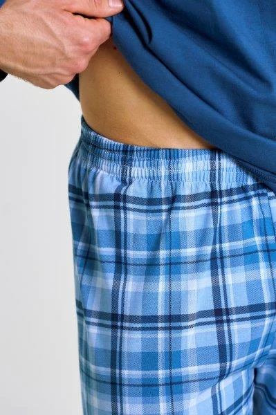 Taro, pánské pyžamo 3475-Mark, dlouhý rukáv, tmavě modrá, vel. L