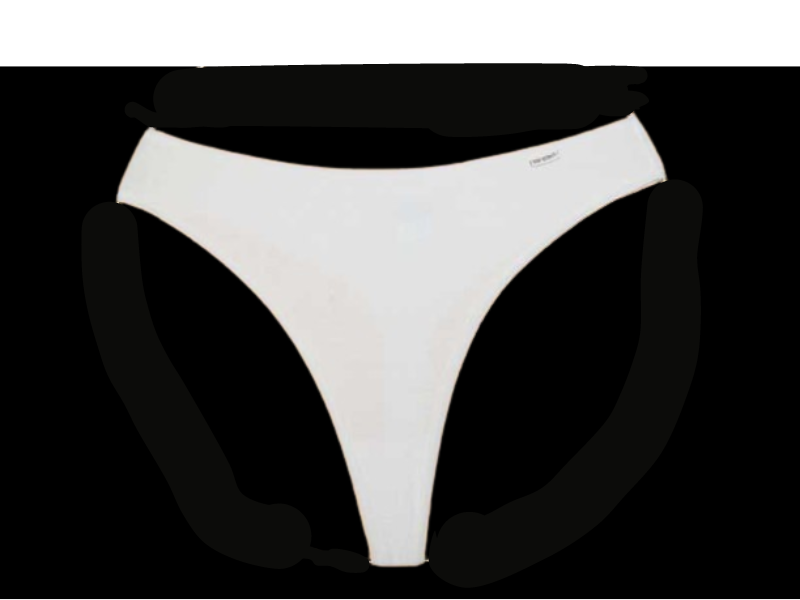 Dámská tanga ALS-09, bílá + modrá, vel. S