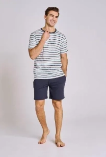 Pánské pyžamo 3180/1-Ronnie, krátký rukáv, vel. XXL, 4XL, 5XL, 6XL