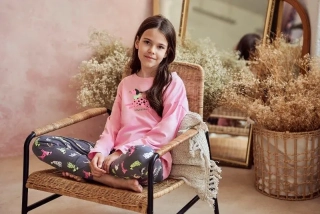 Dívčí pyžamo 3046-Ruby, dlouhý rukáv, vel. 146, 152, 158