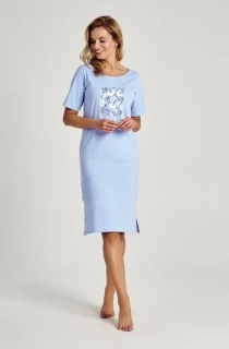 Dámská noční košile 3139-Viviana, krátký rukáv, vel. M, XL