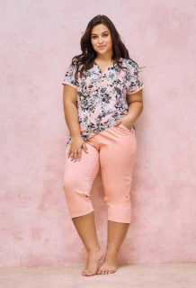 Dámské pyžamo 3166-Lana, krátký rukáv, vel. XXL