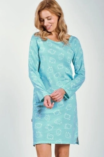 Dámská noční košile 3218-Abi, dlouhý rukáv, vel. S, M, L, XL