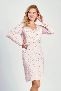 Mateřská noční košile 3216, dlouhý rukáv, vel. M, XL