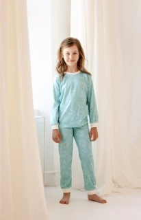 Dětské pyžamo 3273-Abi, dlouhý rukáv, tyrkysová, vel. 104, 110, 116 