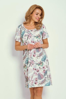 Dámská noční košile 3342-Renny, krátký rukáv, vel. L, XL