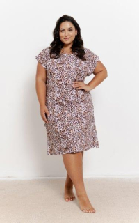 Dámská noční košile 3361-Esti, krátký rukáv, vel. XXL, 3XL