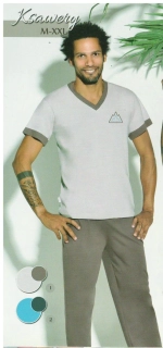 Pánské pyžamo 922-Ksawery, krátký rukáv, dlouhé nohavice, vel. XXL