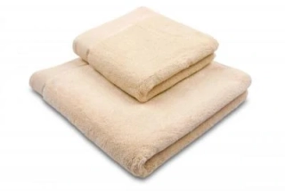 Ručník a osuška z mikrobavlny, béžová