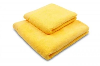 Ručník a osuška z mikrobavlny, žlutá