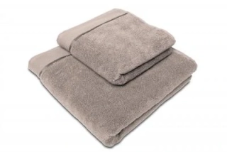 Ručník a osuška z mikrobavlny, šedohnědá