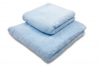 Ručník a osuška z mikrobavlny, světle modrá
