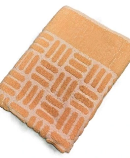 Osuška froté Mozaika, meruňková, 100x135 cm
