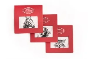 Dámský kapesník L35, bílý s kresbou, balení 1 kus