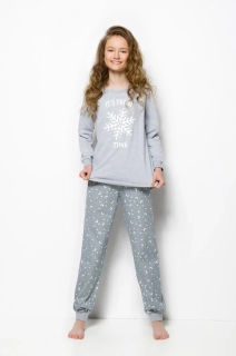 Dívčí pyžamo 2250-Nora, dlouhý rukáv, více barev, vel. 146, 152, 158